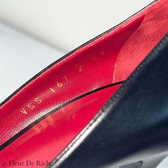 $795 Valentino Garavani 'VLTN' Pointy Toe Pumps Black EU 39 US 9 - Picture 5 of 6